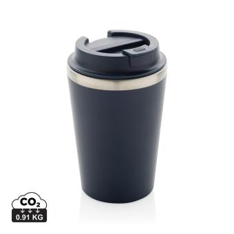 XD Collection Java 350ml doppelwandiger Becher aus RCS recyceltem PP Navy