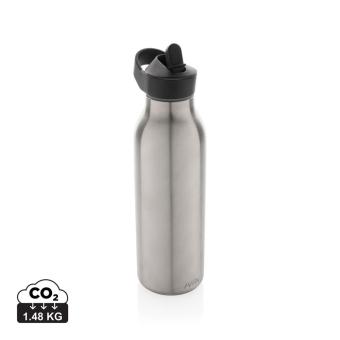 Avira Ara RCS Re-Steel Fliptop Wasserflasche 500ml Silber