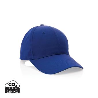 XD Collection Impact 6 Panel Kappe aus 190gr rCotton mit AWARE™ Tracer Blau