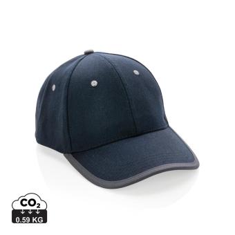 XD Collection Impact AWARE™ 280gr Brushed rCotton 6 Panel Kontrast-Cap Navy