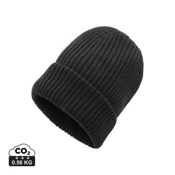 XD Collection Impact AWARE™  Polylana® double knitted beanie Black