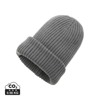 XD Collection Impact AWARE™  Polylana® double knitted beanie Anthracite