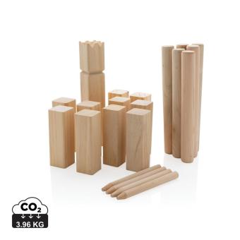 XD Collection Kubb Outdoor Wurfspiel aus Holz Braun