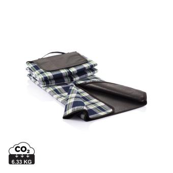 XD Collection Tartan picnic blanket Navy