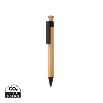 XD Collection Bambus Stift mit Wheatstraw-Clip Schwarz
