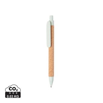 XD Collection Write wheatstraw and cork pen Green