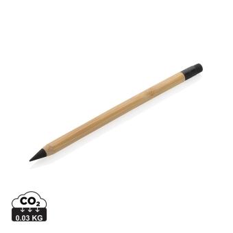 XD Collection Bamboo infinity pencil with eraser Brown