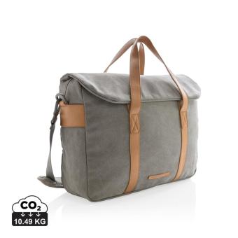 XD Collection Canvas laptop bag PVC free Convoy grey