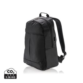 XD Collection Power USB laptop backpack Black