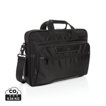 Swiss Peak RPET Voyager RFID 15.6" Laptoptasche Schwarz