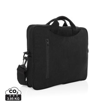 XD Collection Laluka AWARE™ 15.4" Laptop-Tasche aus recycelter Baumwolle Schwarz