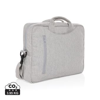 XD Collection Laluka AWARE™ 15.4" Laptop-Tasche aus recycelter Baumwolle Grau