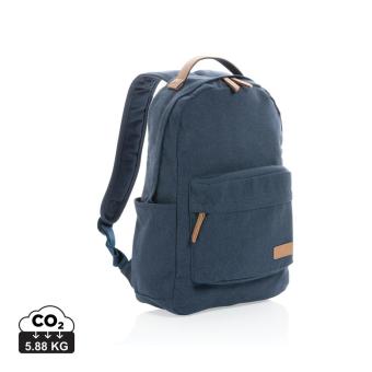 XD Collection Impact AWARE™ 16 oz. recycled canvas backpack Aztec blue