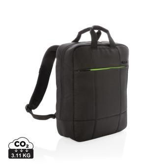 XD Xclusive Soho business RPET 15.6" laptop backpack PVC free Black/green
