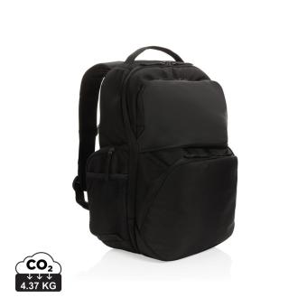 Swiss Peak AWARE™ RPET 15.6 inch commuter backpack Black