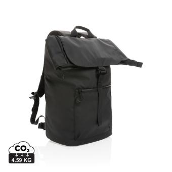 XD Collection Impact AWARE™ RPET water resistant 15.6" laptop backpack Black