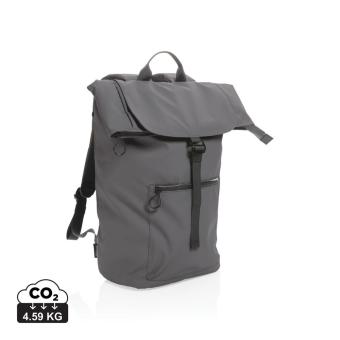 XD Collection Impact AWARE™ RPET water resistant 15.6" laptop backpack Anthracite
