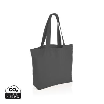 XD Collection Impact Aware™ 240g/m² rcCanvas Shopper + Tasche, ungefärbt Anthrazit