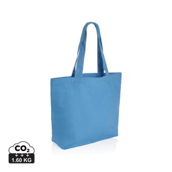 XD Collection Impact Aware™ 240g/m² rCanvas Shopper mit Tasche Ruhiges Blau