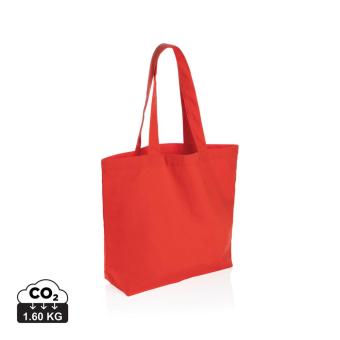 XD Collection Impact Aware™ 240g/m² rCanvas Shopper mit Tasche Üppiges Rot