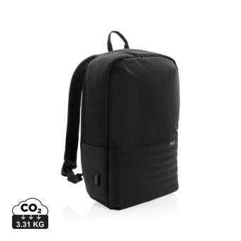 Swiss Peak AWARE™ Anti-Theft-RFID 15.6"-Laptop-Rucksack Schwarz