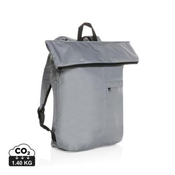 XD Collection Dillon AWARE™ RPET lightweight foldable backpack Convoy grey