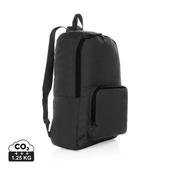 XD Collection Dillon AWARE™ RPET foldable classic backpack Black