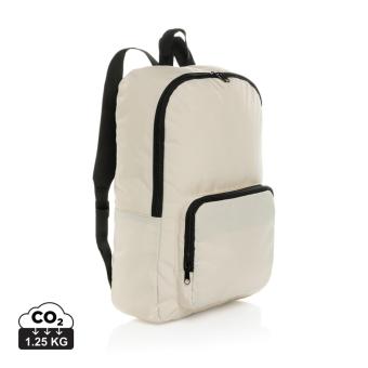 XD Collection Dillon AWARE™ RPET foldable classic backpack Off white