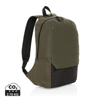XD Collection Kazu AWARE™ RPET basic 15.6 inch laptop backpack Green