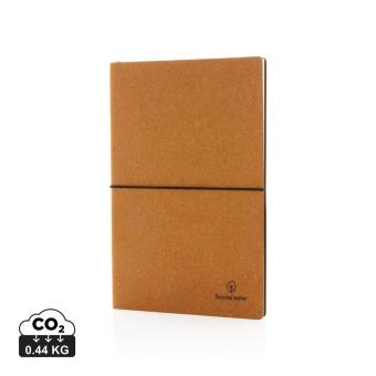 XD Collection A5 Notizbuch aus recyceltem Leder Braun