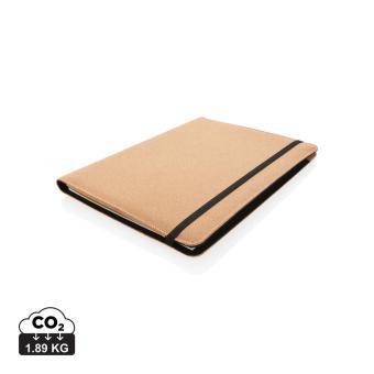 XD Collection Deluxe cork portfolio A4 with pen Brown