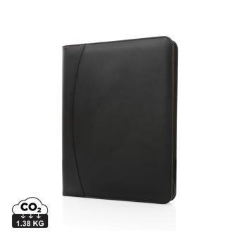 XD Collection RCS rPU deluxe tech portfolio with zipper Black