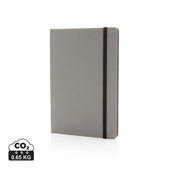 XD Collection GRS-zertifiziertes rPET-A5-Notizbuch Grau/schwarz
