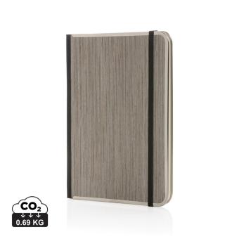 XD Collection Treeline A5 Deluxe Notizbuch mit Holzeinband Grau