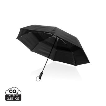 Swiss Peak Aware™ Tornado 27” pocket storm umbrella Black