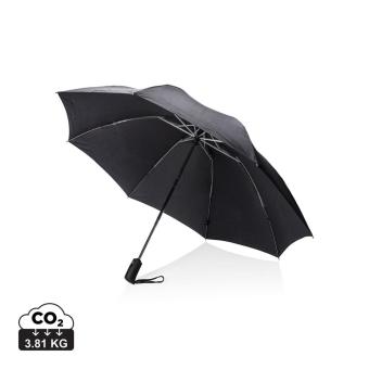 Swiss Peak SP AWARE™ 23' foldable reversible auto open/close umbrella Black