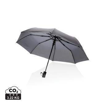 XD Collection 21" Impact AWARE™ RPET 190T mini auto open umbrella Anthracite