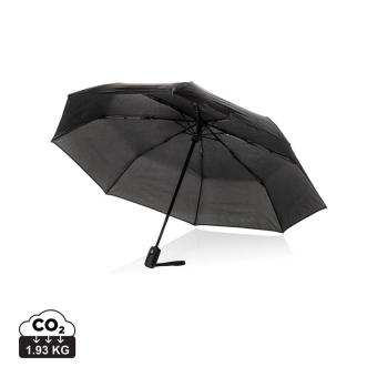 Swiss Peak Vito Aware™ RPET 21" Schirm mit auto open/close Schwarz