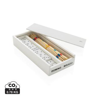 XD Collection Deluxe mikado/domino in wooden box White