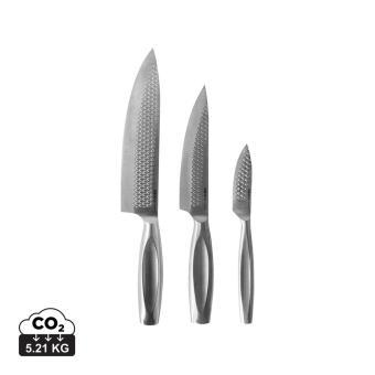 BOSKA Küchenmesser Monaco+, 3er-Set Titan