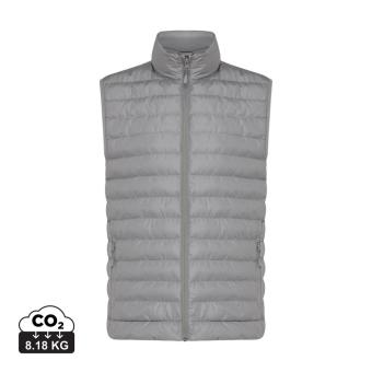 IQONIQ Meru men recycled polyester bodywarmer, silver grey Silver grey | XL