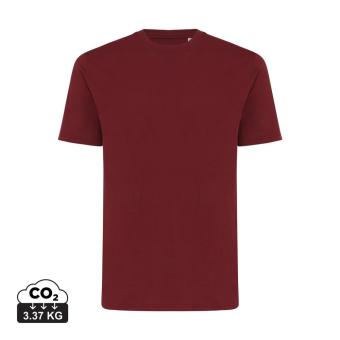 Iqoniq Sierra lightweight recycled cotton t-shirt, Burgundy red Burgundy red | XS