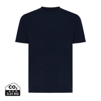 Iqoniq Sierra lightweight recycled cotton t-shirt, navy Navy | XS