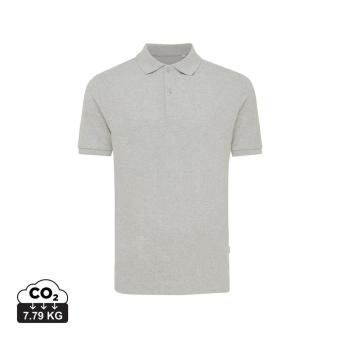 IQONIQ Yosemite recycled cotton pique polo, heather grey Heather grey | 4XL