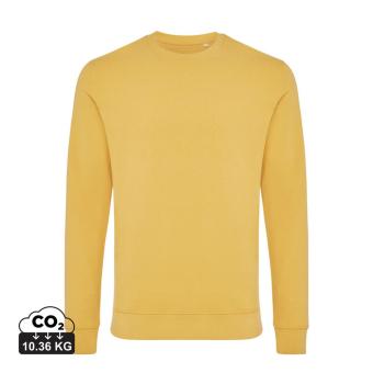 Iqoniq Zion Rundhals-Sweater aus recycelter Baumwolle, Ockergelb Ockergelb | XS