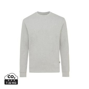 Iqoniq Denali ungefärbt. Rundhals-Sweater aus recycelter BW, Grau meliert Grau meliert | XXS