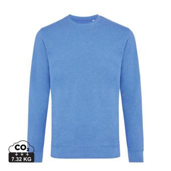 Iqoniq Denali ungefärbt. Rundhals-Sweater aus recycelter BW, Heideblau Heideblau | XS