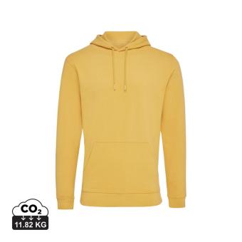 Iqoniq Jasper recycled cotton hoodie, ocher yellow Ocher yellow | XS