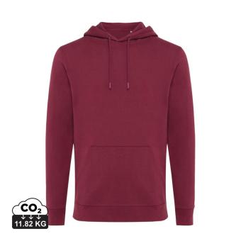 Iqoniq Jasper recycled cotton hoodie, Burgundy red Burgundy red | XS
