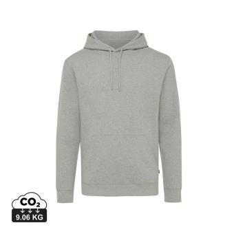 Iqoniq Torres ungefärbter Hoodie aus recycelter Baumwolle, Grau meliert Grau meliert | XXS